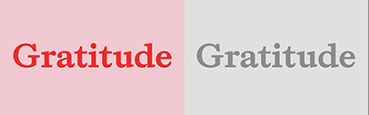 Souvenir Typefaces released Gratitude.