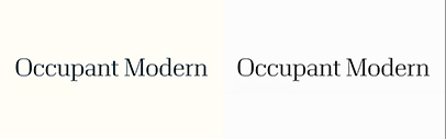 Occupant Fonts released Occupant Modern.