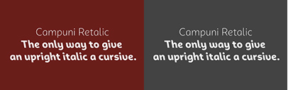 Identity Letters updated Campuni and added backslanted styles to it‚ and released Campuni Smile as well.