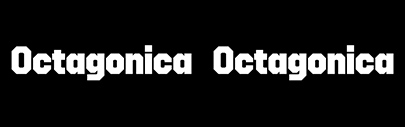 Cap­i­tal­ics War­saw Type Foundry released Octagonica.