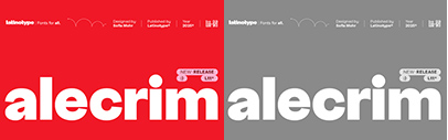 Latinotype released Alecrim designed by Sofía Mohr and Latinotype Team.