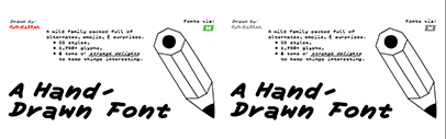 Mota Italic released A Hand-Drawn Font.