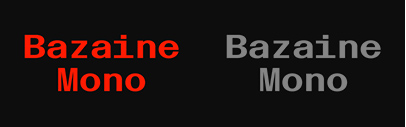 British Standard Type released BST Bazaine Mono.