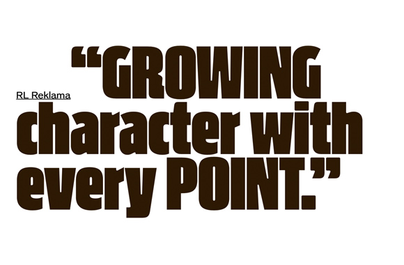 Font News [New Font Release] Radek Łukasiewicz released RL Reklama.