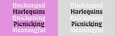 Teeline Fonts released Fillmore.