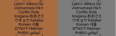 Displaay Type Foundry released Roobert Arabic‚ Roobert Hebrew‚ Roobert Korean‚ and Roobert Japanese.