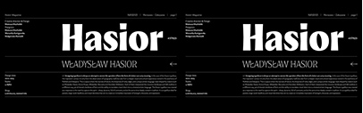 Capitalics Warsaw Type Foundry released Hasior.