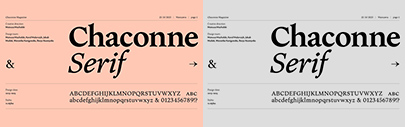 Capitalics Warsaw Type Foundry released Chaconne.