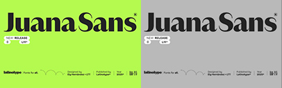 Latinotype released Juana Sans.