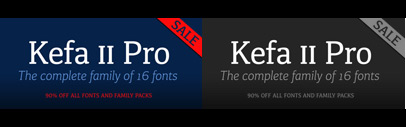 Kefa II Pro‚ a redesign of the Apple system font Kefa‚ 90% of till February 27.