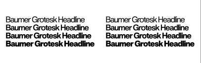Erkin Karamemet released EK Baumer Grotesk Headline.