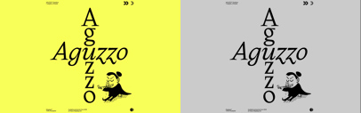 Kasper Pyndt Rasmussen expanded Aguzzo to seven weights + italics‚ and Displaay Type Foundry released it.
