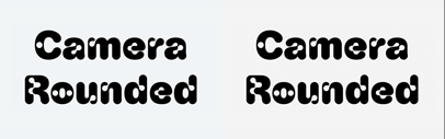 Dinamo released ABC Camera Rounded. It comes in four subfamilies: Rounded‚ Rounded Mono‚ Rounded Plain‚ and Rounded Plain Mono.