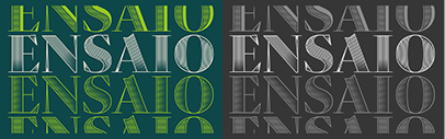 DSType released Ensaio. It comes in Cover‚ Text‚ Caption‚ Capitals‚ Arabic Cover‚ and Arabic Text.