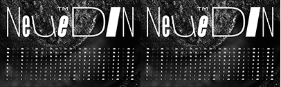 Neue DIN was expanded. Italic and backslanted styles were added.