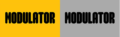 Emigre released Modulator designed by Zuzana Licko.