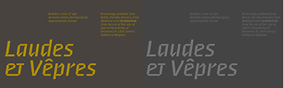 Medium Italic and Bold Italic were added to Brevier.