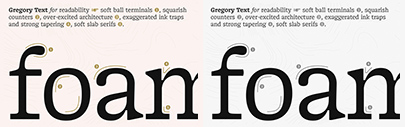 TypeMates released Gregory Text.