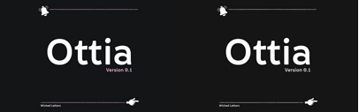 Ottia by Wicked Letters was added to Future Fonts.