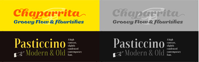 CocijoType released Chaparrita and Pasticcino designed by Dafne Martínez.