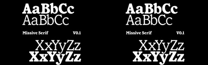 Missive Serif by Kind Type Foundry was added to Future Fonts.