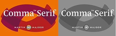 Martin Majoor released Comma Serif.