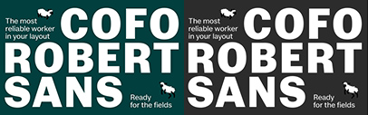 Contrast Foundry released CoFo Robert Sans designed by Liza Rasskazova.