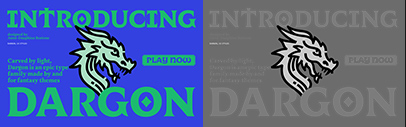 Type Together released Dargon designed by Anne-Dauphine Borione.
