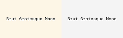 Bureau Brut released Brut Grotesque Mono.