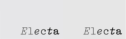 Lineto released LL Electa.