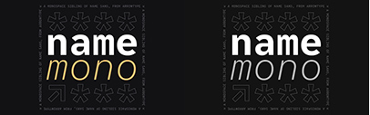 Name Mono has crossed the finish line and graduated from Future Fonts.