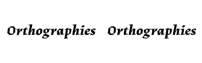 Counter Forms added italics to Fugit.
