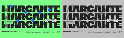 Latinotype released Marcante.