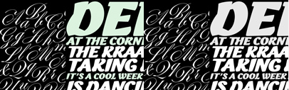 Vicomte FY and Kraaken FY‚ new typefaces by @fontyouverymuch. Vicomte FY is 50% off till April 4 and Kraaken FY is 50% off till April 10.
