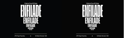 Enfilade has crossed the finish line and graduated from Future Fonts.