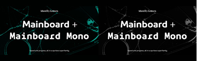 Identity Letters released Mainboard and Mainboard Mono. Introductory offer 50% off with coupon code “Mainboard50”.