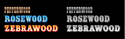 Adobe released Pepperwood Color‚ Rosewood Color‚ and Zebrawood Color.