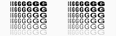 Dinamo released Gravity 2.0. It comes in 8 widths and each has 6 weights + italics.