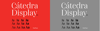 Cátedra by DualType was added to Future Fonts.