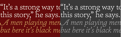 Pesaro‚ a new text typeface by Hoftype.