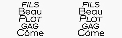 Ornamental & Title Type added italics to Neuf.