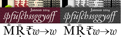 Baskerville‚ Jannon Antiqua and Teuton by Storm Type Foundry have been updated.