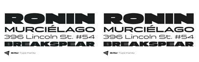 Briller‚ a super-wide display sans that covers 6 weights‚ by @KosticType. Briller Family is 70% off till May 16.