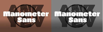 Manometer Sans‚ a fat sans‚ by Arne Freytag