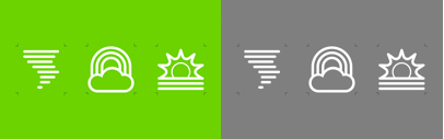 SS Elements‚ a complete collection of weather symbols‚ by @sensibleworld