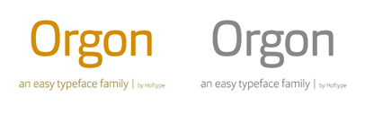 Orgon‚ a squarish and soft sans serif‚ by Hoftype. 50% off till July 30.