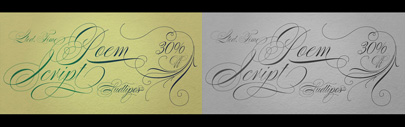 Poem Script by Sudtipos is 30% off till December 25th. Poem Script by Sudtipos is 30% off till December 25th. It won an award at TDC2 2011.
