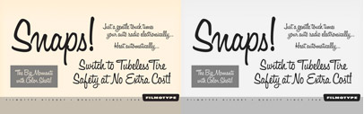 Filmotype Hickory and Filmotype Western by Filmotype