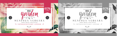 Garden‚ a handmade serif typeface. 60% off till September 25.