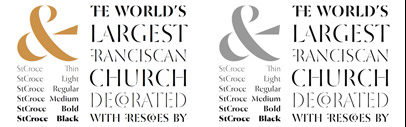 St. Croce‚ a stencil typeface‚ by Storm Type Foundry